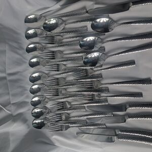 Elegant Hammerd Stainless China Flatware